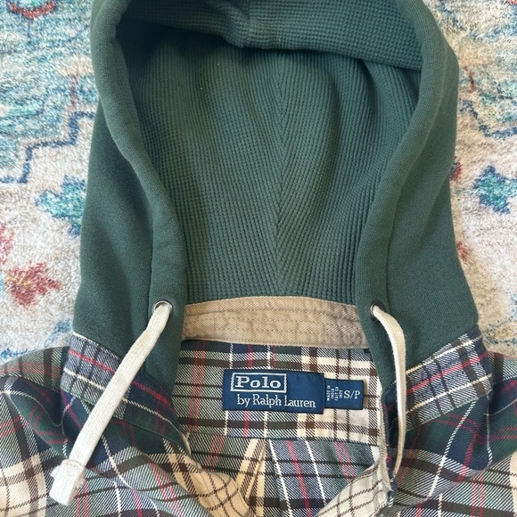 Polo Ralph Lauren Thermal Hooded Flannel Small - Picture 3 of 4